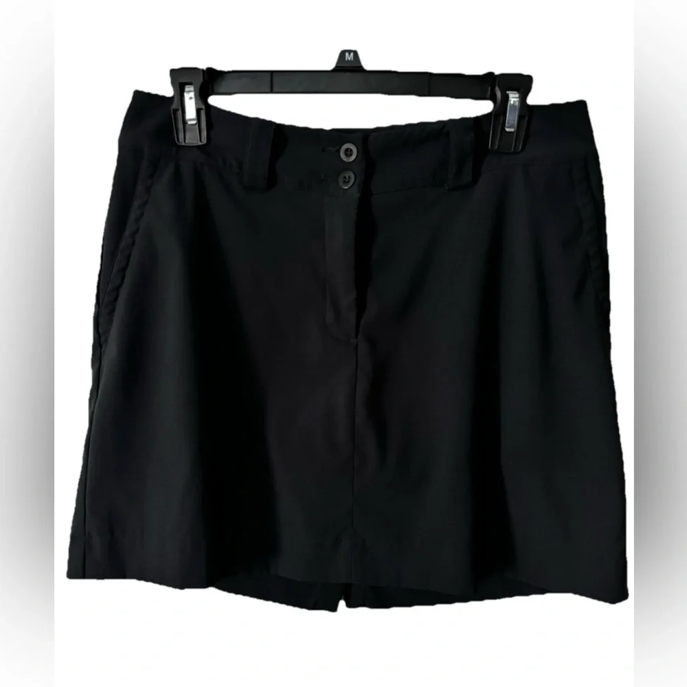 Nike Golf Black DriFit Skort Skirt Size 6 Pockets Athletic EUC
